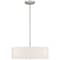Access Lighting Mid Town, LED Pendant or SemiFlush, Brushed Steel Finish, Fabric 64065LEDDLP-BS/WH - alternate 9